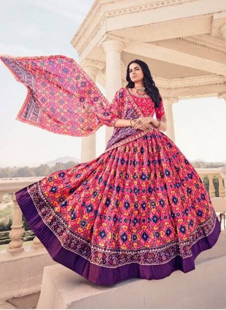 Pink Colour KAVIRA MAAYA 1 Heavy Wedding Wear Printed Designer Stylish Lahenga Choli Collection 109